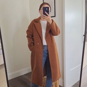 Women's Brown Camel Pea Coat